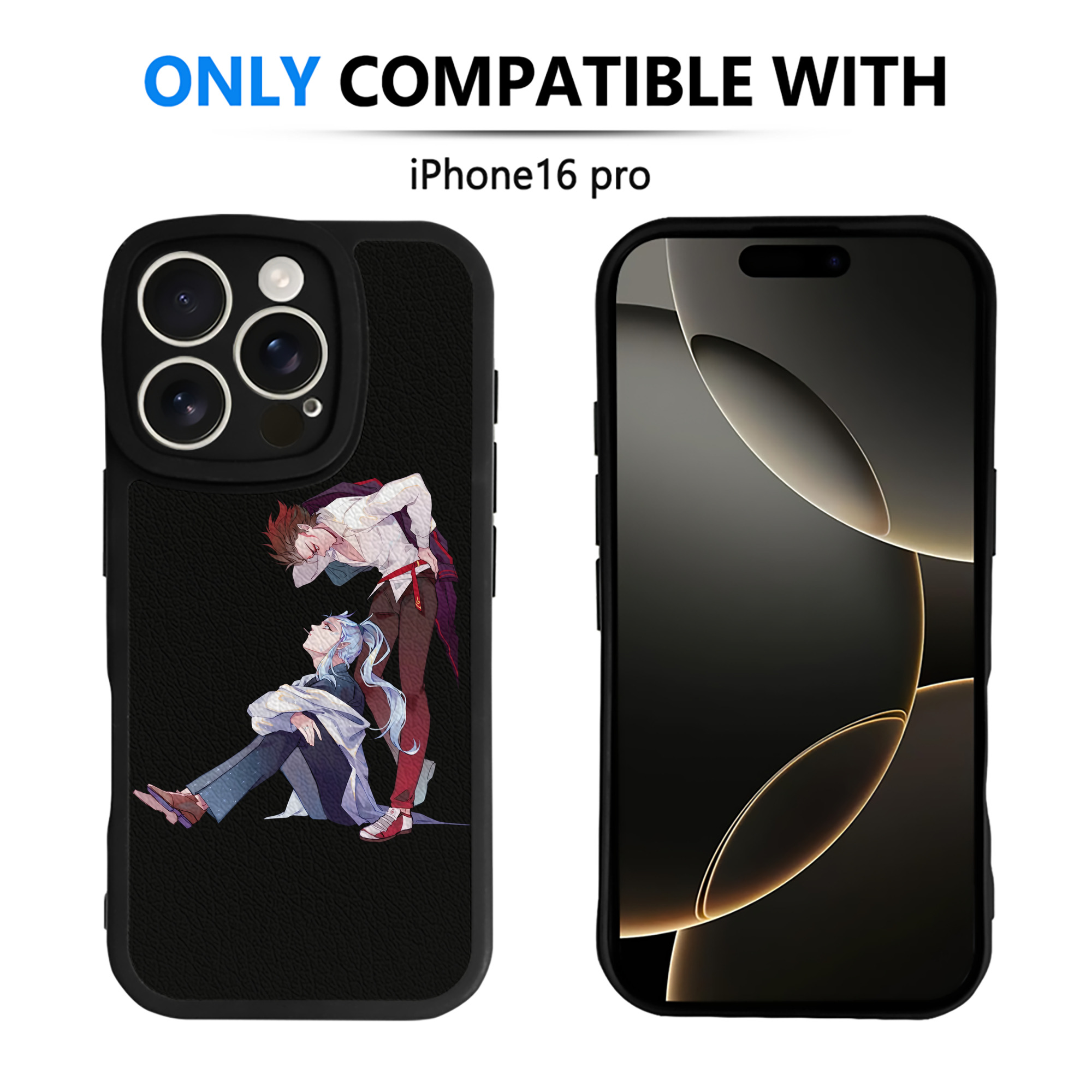 （画像用） Ne Zha 2 ナタ 魔童の大暴れ 【iPhone 16シリーズ対応】シリコンスマホケース（レザー調） 材質：シリコン
